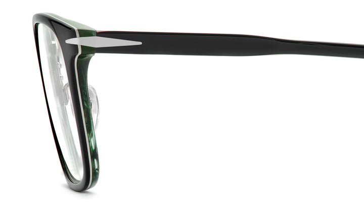 DAVID BECKHAM DB 1211/G negro y verde veteado, vista lateral 