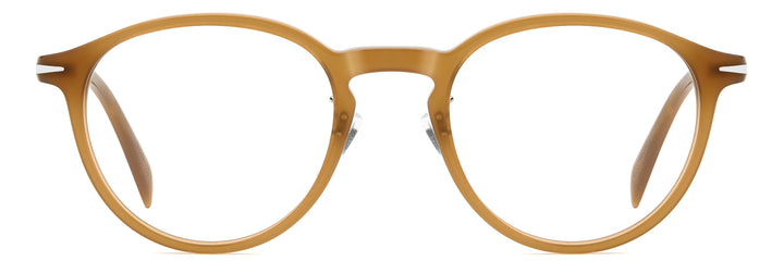 DAVID BECKHAM DB 1205/G ocre, vista frontal con varillas abiertas 
