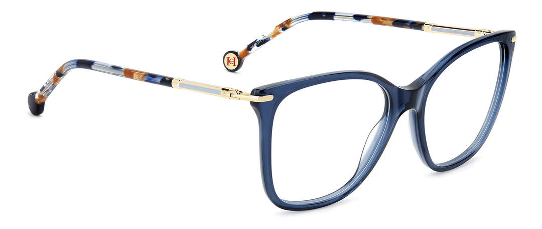 CAROLINA HERRERA HE0270 azul, ángulo alternativo de tres cuartos 