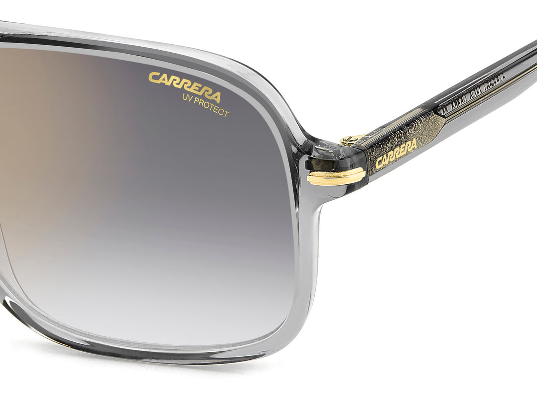 CARRERA 350/S gris, detalle del logotipo y la bisagra 
