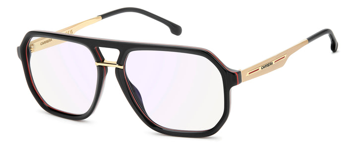 CARRERA VICTORY C 23 negro y dorado, vista principal de tres cuartos 