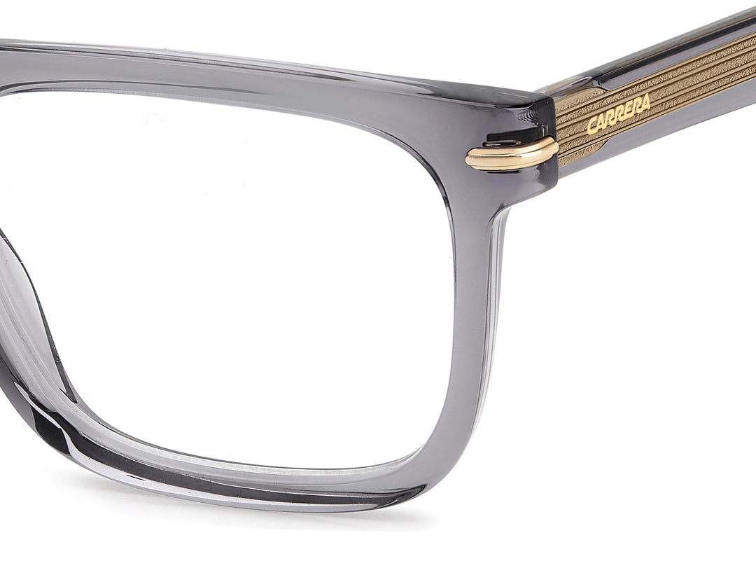 CARRERA CA312 gris, detalle del logotipo y la bisagra 
