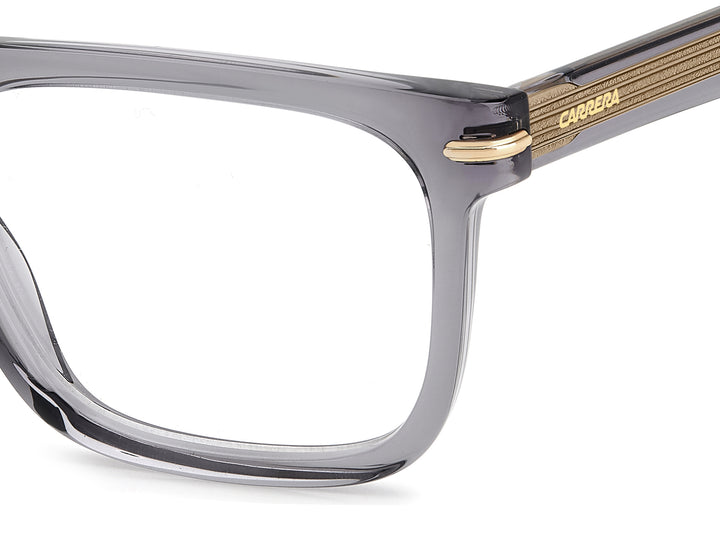 CARRERA CA312 gris, detalle del logotipo y la bisagra 