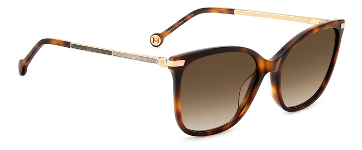 CAROLINA HERRERA HE0261/G/S havana, ángulo alternativo de tres cuartos 