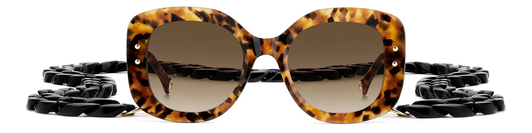 CAROLINA HERRERA HE0254/S havana, vista frontal con cadena 