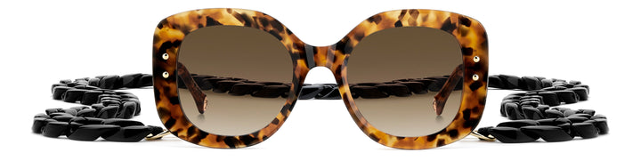 CAROLINA HERRERA HE0254/S havana, vista frontal con cadena 