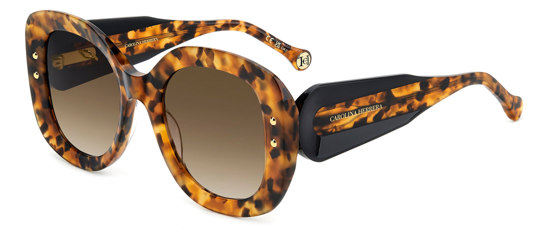 CAROLINA HERRERA HE0254/S havana, vista de tres cuartos sin cadena 