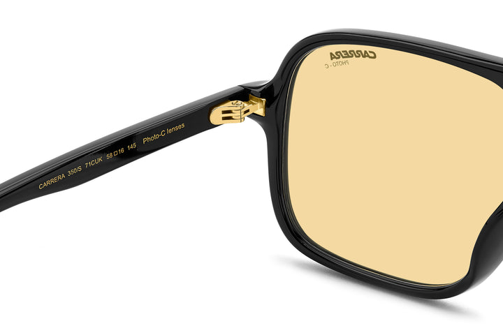 CARRERA 350/S negro y amarillo, detalle interior de la varilla 