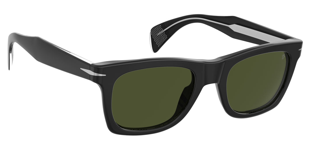 DAVID BECKHAM DB 1222/S negro, ángulo alternativo de tres cuartos 