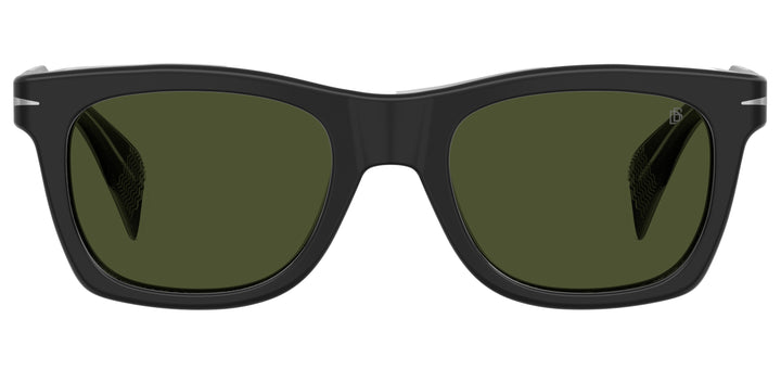 DAVID BECKHAM DB 1222/S negro, vista frontal con varillas abiertas 