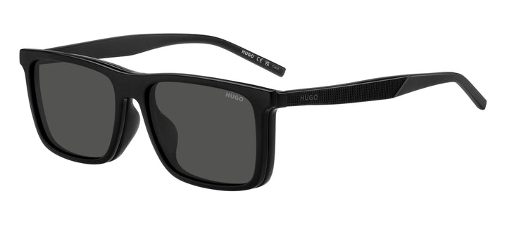 HUGO HG 1331/G/CS2 negro, vista de tres cuartos con clip gris 