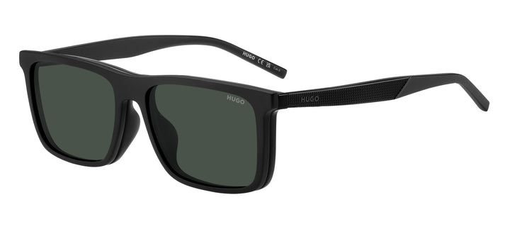 HUGO HG 1331/G/CS2 negro, vista de tres cuartos con clip verde 