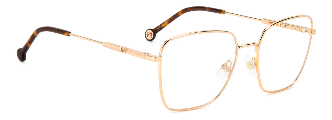 CAROLINA HERRERA HE0162 dorado cobrizo, ángulo alternativo de tres cuartos 