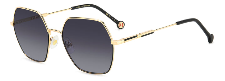 CAROLINA HERRERA HE0183/S dorado y negro, vista principal de tres cuartos 