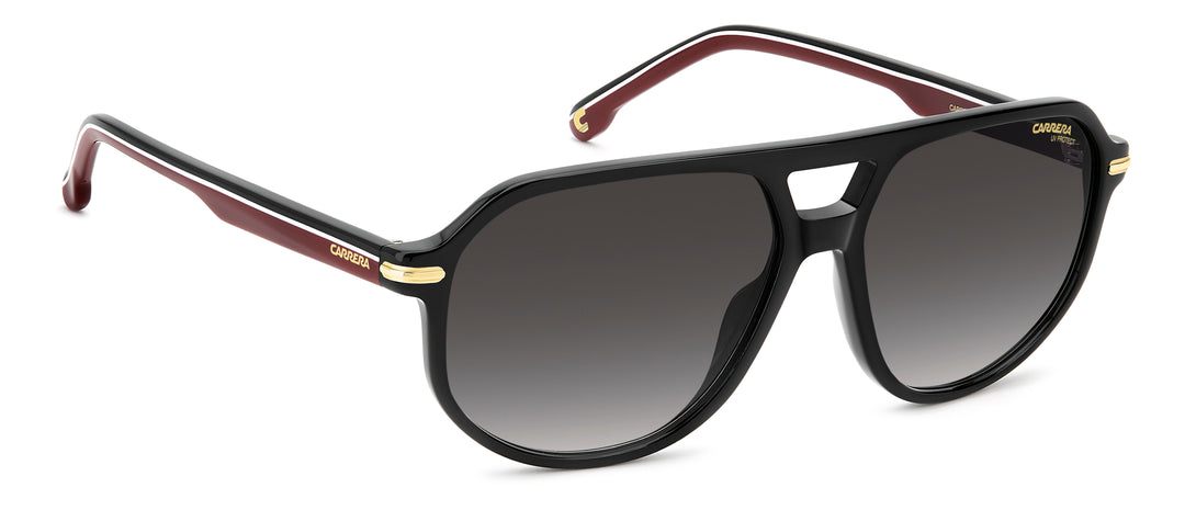 CARRERA 375/S negro y rojo, ángulo alternativo de tres cuartos 