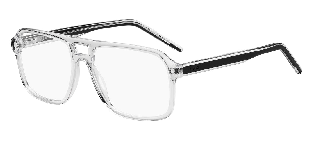 HUGO HG 1299 negro y transparente, vista principal de tres cuartos 