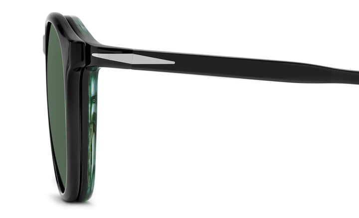 DAVID BECKHAM DB 1018/C negro y verde veteado, detalle lateral de la varilla 
