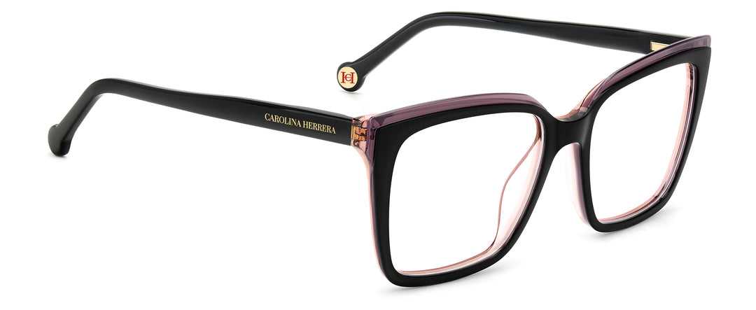 CAROLINA HERRERA HE0251/G negro, ángulo alternativo de tres cuartos 