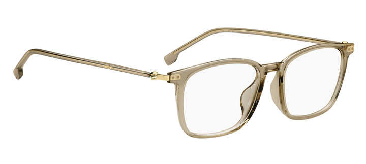 BOSS 1801/F beige y dorado, ángulo alternativo de tres cuartos 