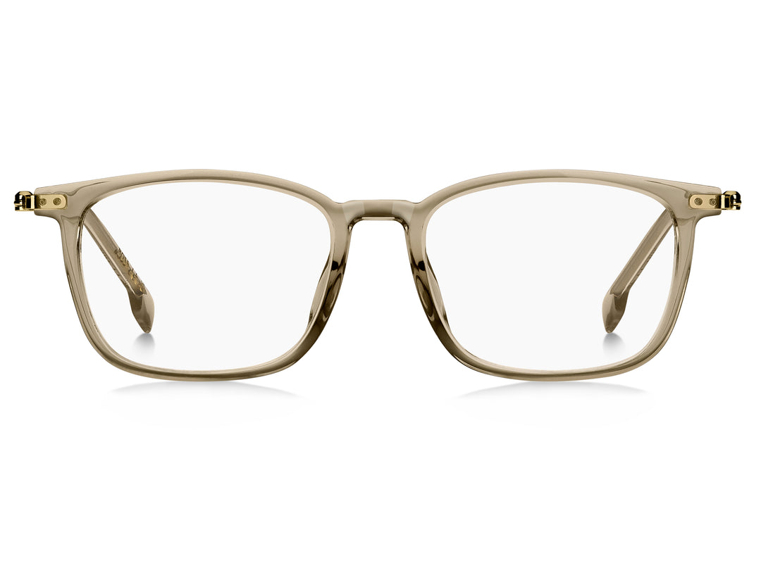 BOSS 1801/F beige y dorado, vista frontal con varillas abiertas 
