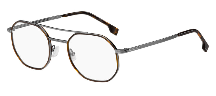 BOSS 1632 gris oscuro y havana, vista principal de tres cuartos 
