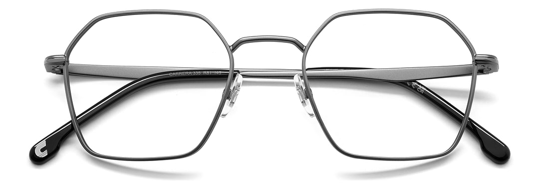 CARRERA CA335 gris mate, vista frontal con varillas plegadas 
