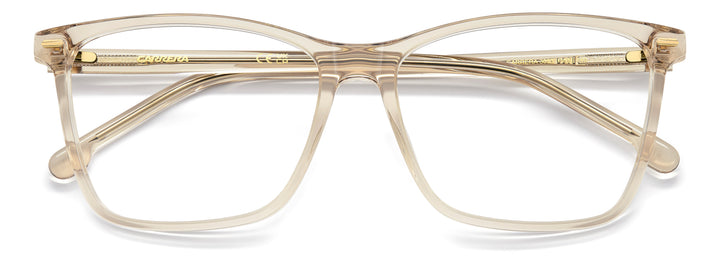 CARRERA CA 3093 beige nude, vista frontal con varillas plegadas 
