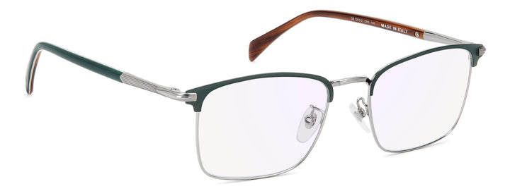 DAVID BECKHAM DB 1201/G verde mate y rutenio, ángulo alternativo de tres cuartos 