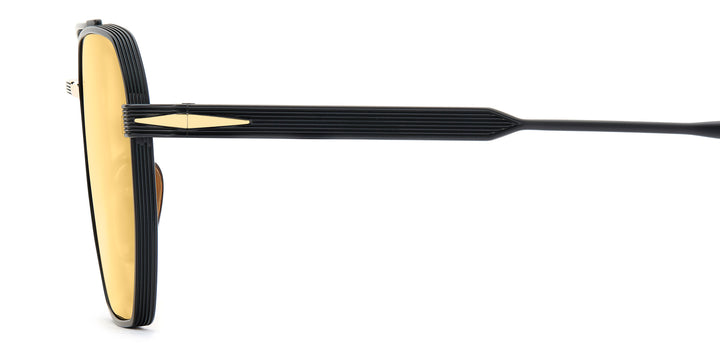 DAVID BECKHAM DB 1229/S negro mate y dorado, detalle lateral de la varilla 