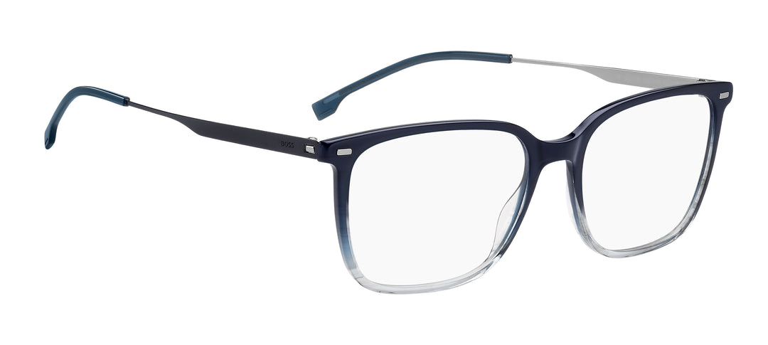 BOSS 1696 azul y gris, ángulo alternativo de tres cuartos 