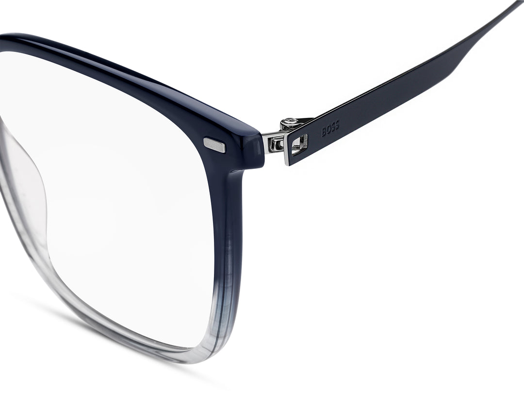 BOSS 1696 azul y gris, detalle del frente y la bisagra 