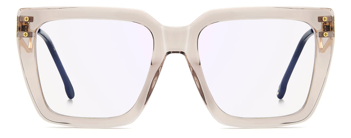 CARRERA CA 3101 beige nude, vista frontal con varillas abiertas 