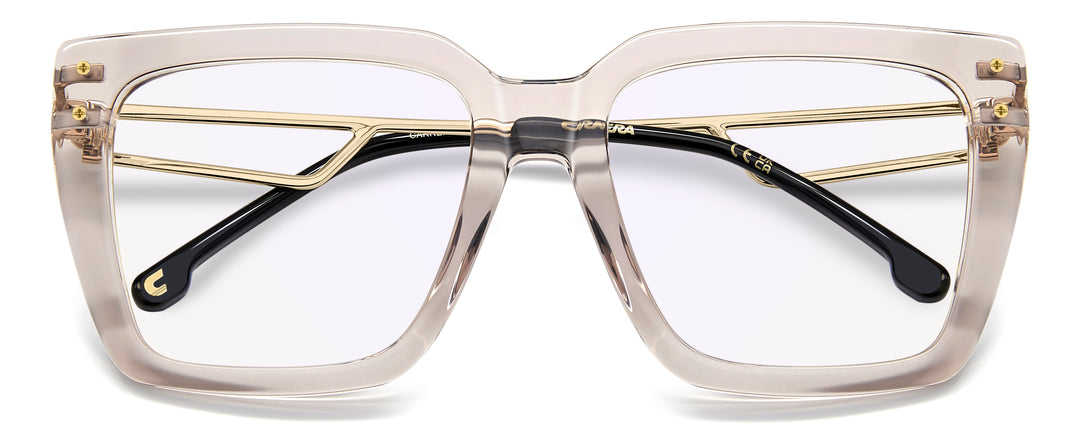 CARRERA CA 3101 beige nude, vista frontal con varillas plegadas 