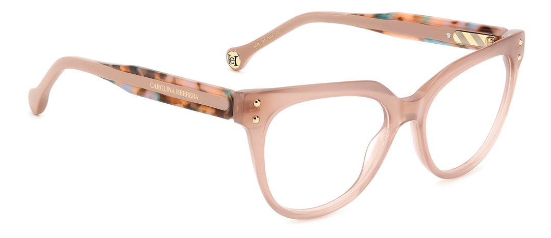 CAROLINA HERRERA HER 0224 rosa nude, ángulo alternativo de tres cuartos 