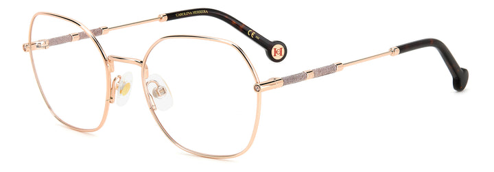 CAROLINA HERRERA HE0173 dorado cobrizo, vista principal de tres cuartos 