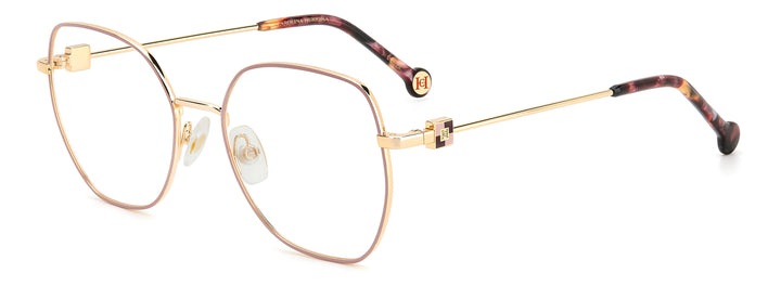 CAROLINA HERRERA HE0242 rosa dorado, vista principal de tres cuartos 
