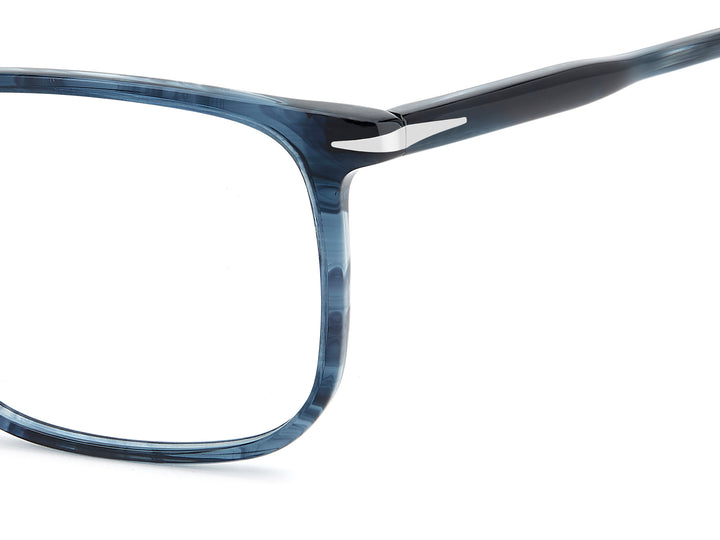 DAVID BECKHAM DB 1231 azul veteado, detalle del logotipo y la bisagra 