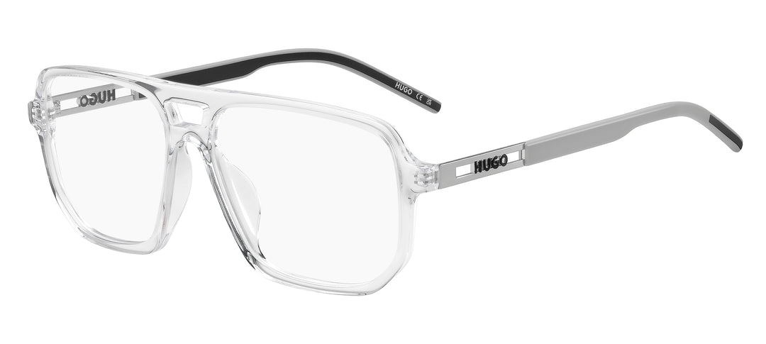 HUGO HG 1415/G transparente y verde, vista principal de tres cuartos 