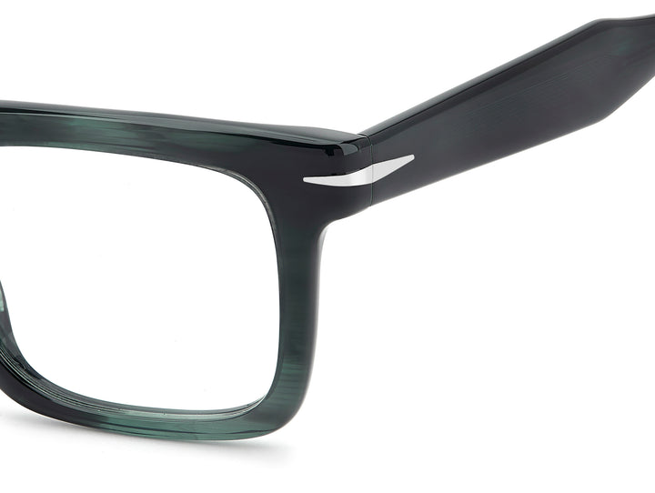 DAVID BECKHAM DB 1237 gris veteado, detalle del logotipo y la bisagra 