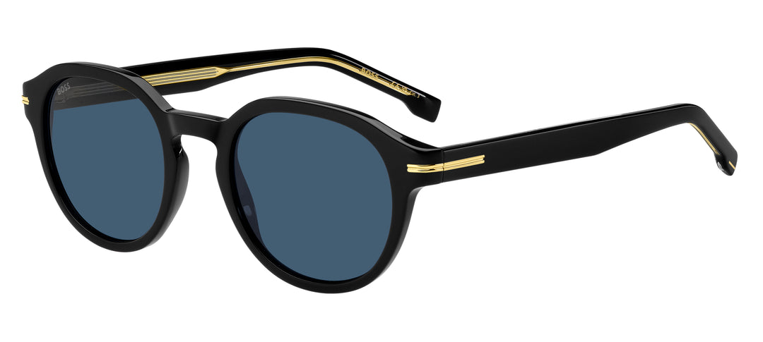 BOSS 1721/S negro y dorado, vista principal de tres cuartos #color_807