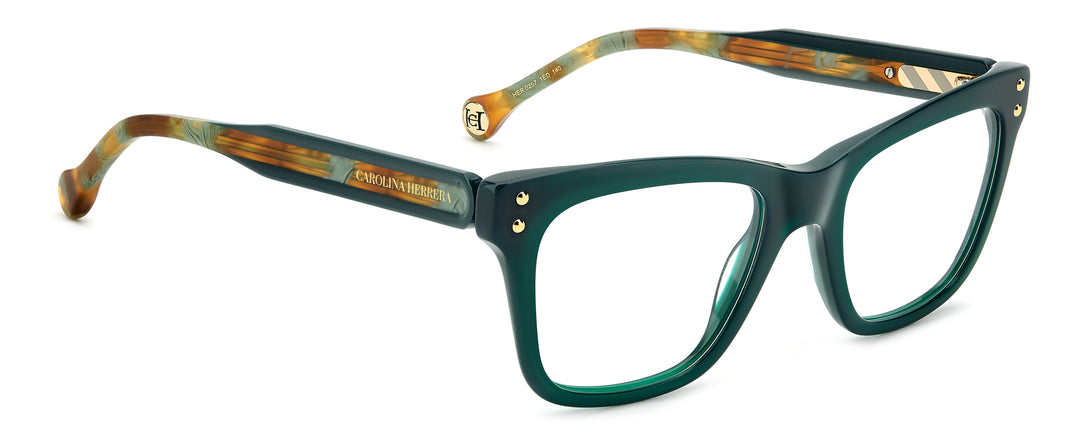 CAROLINA HERRERA HE0257 verde, ángulo alternativo de tres cuartos 