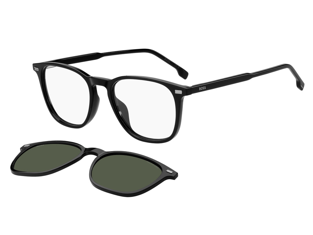 BOSS 1882/G/C negro, vista principal de tres cuartos con clip separado 
