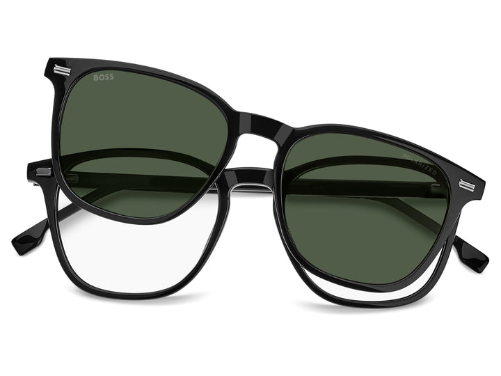 BOSS 1882/G/C negro, vista frontal con clip levantado 