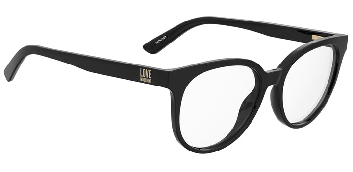 LOVE MOSCHINO MOL658 negro, ángulo alternativo de tres cuartos 