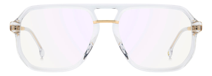 CARRERA VICTORY C 23 transparente y dorado, vista frontal con varillas abiertas 