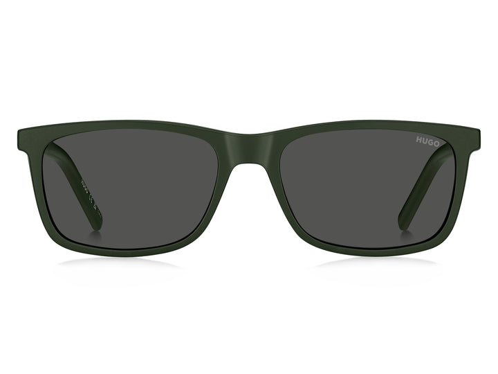 HUGO HG1329/G/CS2 verde y negro, vista frontal con el segundo clip solar 