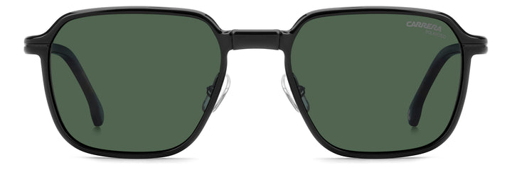 CARRERA CA 388/C rutenio oscuro mate, vista frontal con clip solar montado 