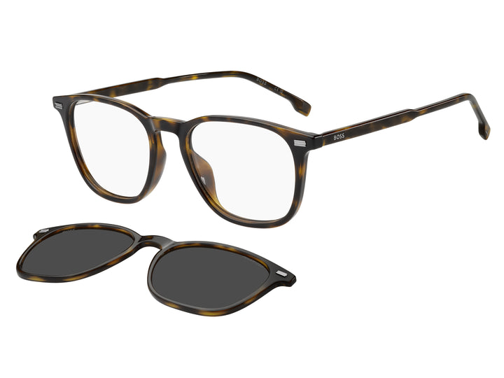 BOSS 1882/G/C havana, vista principal de tres cuartos con clip separado 