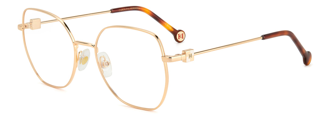 CAROLINA HERRERA HE0242 dorado y café havana, vista principal de tres cuartos #color_0nr