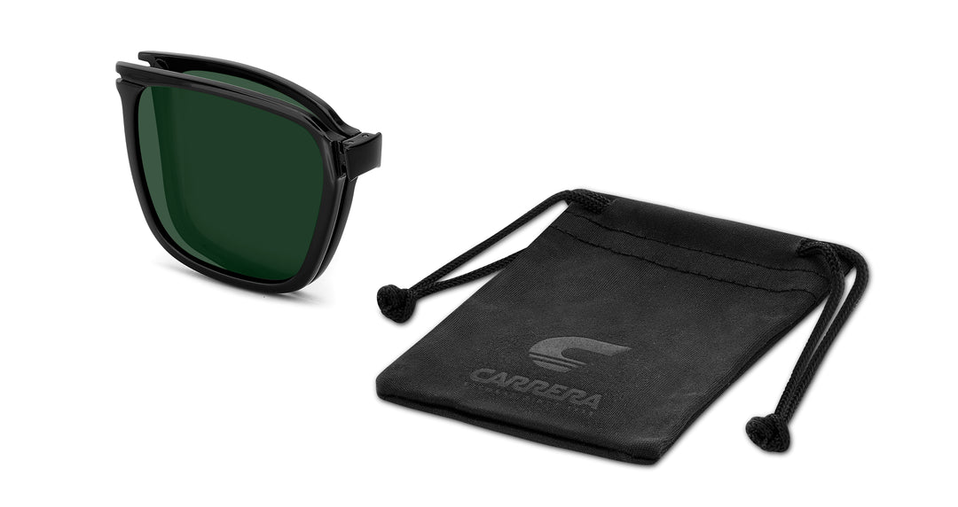 CARRERA CA 357/C marrón veteado, clip solar y funda 